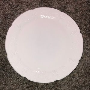 Large vintage, milk glass, grape vine, serving platter
